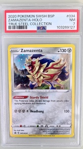 Zamazenta Holo #SWSH034 PSA 7 Near Mint Holo Promo (български) - Img 1
