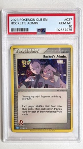 Διαχειριστής του Rocket #027/034 Εορτασμοί Pokémon (Αγγλικά) Ανακοίνωση δημοσίου συμφέροντος 10 Gem Mint
