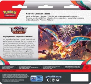 Σετ Pokemon TCG: Scarlet & Violet 3 Obsidian Flames 3 τεμάχια σε συσκευασία blister - Eevee - Img 2