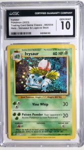 Ivysaur Holo #002/034 GGC 10 Gem Mint Holo - Pokémon (2023) Trading Card Game Classic (Español)