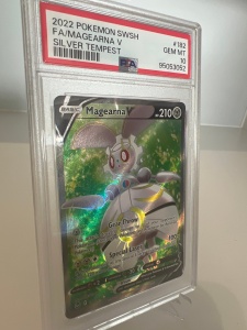 Magearna V #182/195 PSA 10 GEM MT - Silver Tempest (SWSH12) - Img 3