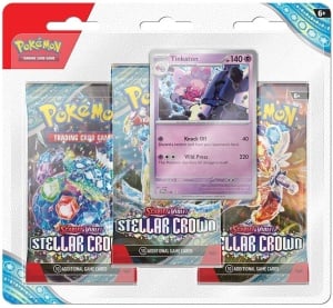 Pokémon TCG-set: Scarlet & Violet 7 Stellar Crown 3-pack blister - Tinkaton