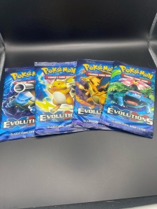 Pokémon XY Evolutions - 4 бустер пакета, фабрично запечатани - Img 1
