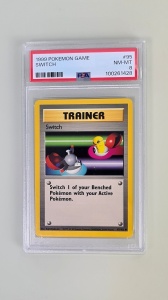 Przełącznik nr 95/102 Vintage Common (angielski) PSA 8 NM-MT - Img 2