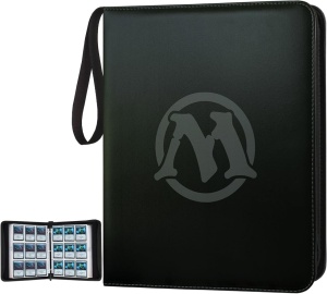 TCG Binder - Φάκελος Αποθήκευσης Καρτών Παιχνιδιού TCG Premium 720 Διπλού PU - Μαύρο M (720 κάρτες)