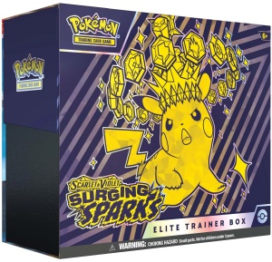 Комплект карти Pokémon TCG: Scarlet &amp; Violet 8 Surging Sparks Кутия за елитни треньори - Img 1