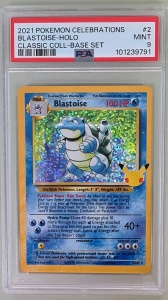 Blastoise Holo #2/102 PSA 9 Mint (Engels)