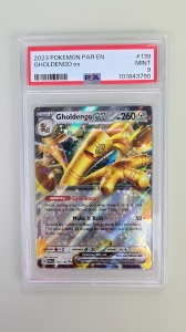 Gholdengo Ex #139/182 PSA 9 Mint Holo Rare (angol) - Img 2