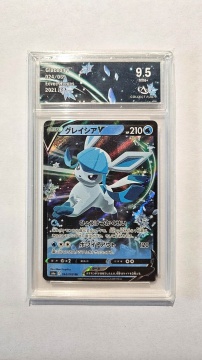 Glaceon V RR #024/069 — COLLECT AURA 9.5 MINT+ (Eevee Heroes japonés, s6a, 2021)