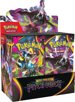 JCC Pokémon : Méga-Évolution – Coffret de présentation de boosters Noir Intense (36 paquets)