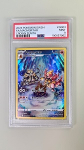 Magmortar FA/MAGMORTAR #GG03/GG70 Full Art Ultra Rară (Engleză) PSA 9 MINT - Img 2