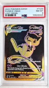 Mew VMAX #TC30/TG30 PSA 8 Σχεδόν Άριστη Πλήρη Εξώφυλλα (Αγγλικά) Lost Origin