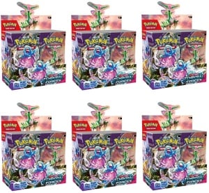 Pokémon TCG: Escarlata y Violeta 5 Fuerzas Temporales Estuche de refuerzo de Fuerzas Temporales (6 cajas)