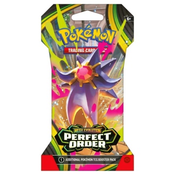 Pokémon TCG: Mega Evolução - Ordem Perfeita Pacote de Reforço com Protetores Ordem Perfeita (10 Cartas) - Img 3