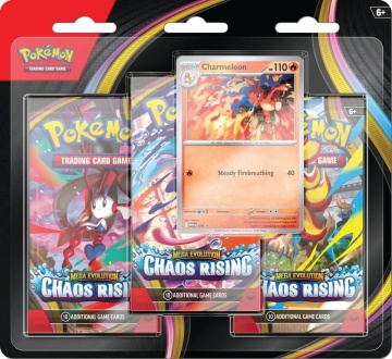 Pokémon TCG: Mega Evolution-Chaos Rising 3-Pack Blister