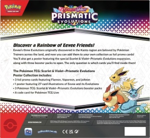 Pokemon TCG: Scharlachrot & Violett 8.5 Prismatische Entwicklungen Poster Sammlung Eevee - Img 2