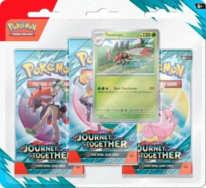 Set Pokemon TCG: Scharlachrot & Violett 9 Gemeinsame Reise 3er-Pack Blister - Yanmega