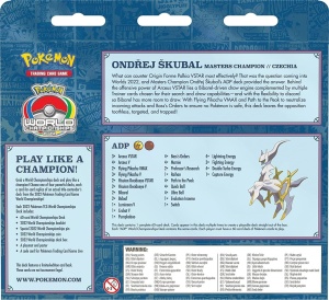 Σετ Pokémon TCG: Τράπουλα Παγκοσμίου Πρωταθλήματος 2022 - Ondrej Skubal: ADP - Img 2