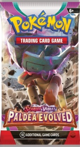 Пакет карти Pokémon TCG: Scarlet &amp; Violet 2 Paldea Evolved BG Фабрично запечатан бустер пакет - Img 4