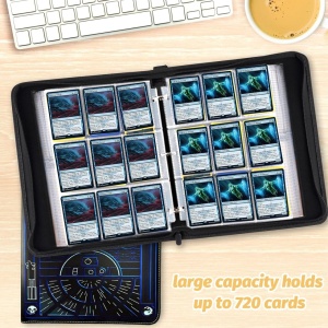 Папка за TCG - TCG Premium 720 Double PU TCG Premium 720 Double PU - Blue Cyberpunk (720 карти) - Img 4