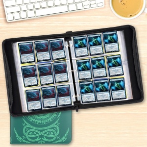Подвързия за TCG - TCG Premium 720 Double PU Подвързия за съхранение на карти за игра TCG Premium 720 - зелена (720 карти) - Img 4