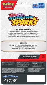 Покемон TCG комплект карти: Scarlet &amp; Violet 8 Surging Sparks Premium Checklane Checklane Блистер - Chandelure - Img 2