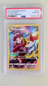 Braixen #TG01/TG30 Пълно изкуство Ултра рядко (английски) PSA 10 GEM MT - Img 2