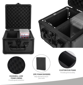 Graded Card Storage Box, Slab Case for Graded Cards, PSA Card Case for Sports Cards, Trading Card Case Fits PSA, CSG, BGS and Top Loaders - Img 4