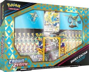 Pokémon TCG Espada e Escudo 12.5: Coleção de Figuras Premium Coroa Zenith - Zacian Brilhante
