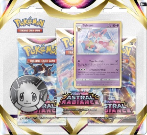 Pokémon TCG: Sword &amp; Shield-Astral Radiance Блистер пакет 3 (Промо Sylveon &amp; Eevee) - Img 2