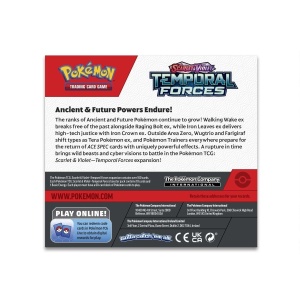 Pudełko Pokémon TCG: Scarlet & Violet 5, gablota ze wzmacniaczami sił temporalnych (6 pudełek) - Img 3