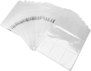 Set 100 Foi Pokemon TCG Binder Amazon Basics 9 Sleeve Card Protectors - Img 3