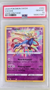 Zacian #082/185 Selten (Englisch) PSA 10 GEM MT - Img 1