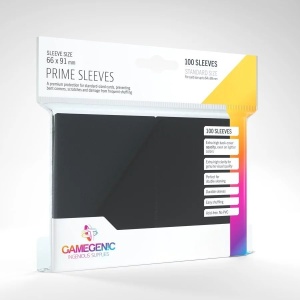 Σετ 100 θηκών Gamegenic Prime για κάρτες Pokemon TCG - Μαύρο