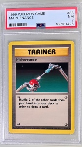 Поддръжка #83/102 Vintage Common (Български) PSA 7 NM - Img 1