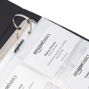 Amazon Basics 9 Sleeve Card Protectors Binder Sheet - 500 Pack, Clear - Img 4