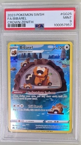 Bibarel #GG25/GG70 Arte Completa Ultra Rara Inglês PSA 9 MINT