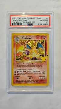 Charizard Holo #4/102 Holo Rare Celebrations (Inglés) PSA 10 GEM MT