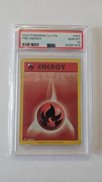 Fire Energy #033/034 — PSA 10 GEM MT (English Trading Card Game Classic, Charizard & Ho-Oh ex Deck, 2023)