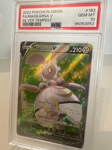 Magearna V #182/195 PSA 10 GEM MT - Silver Tempest (SWSH12)