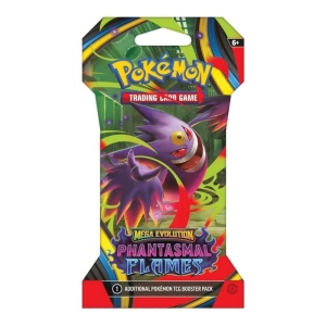 Pokémon TCG Méga Evolution - Flammes Fantasmagoriques Booster Pack Manchonné (10 Cartes) - Img 4