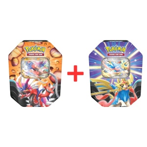 Pokémon TCG: Slashing Legends Tin Bundle (Koraidon ex i Zacian ex)