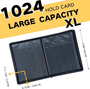 Buy 1024 Pockets Trading Card Binder, 16-Pocket Card Album Compatible with  Pokemon, MTG, Yu-Gi-OH!, Sports Cards & Other Standard Size Trading Cards