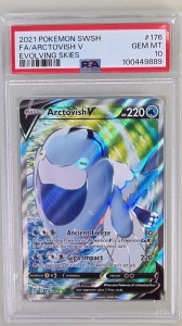 Arctovish #176/203 Full Art Ultra Rare English PSA 10 GEM MT