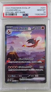 Charizard ex #201/165 PSA 10 Gem Mint Special Art Rare (Japonês) SV2a Pokémon 151 - Img 2