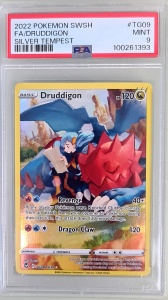 Druddigon FA (Drayden) Mint 9 #TG09/TG30 Full Art Rare (Englisch) PSA 9 GEM MT - Img 1