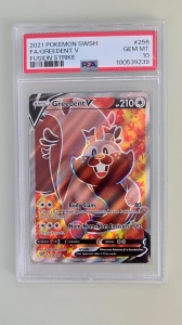 Greedent V FA/GREEDENT V #256/264 Full Art Ultra Rare (Inglês) PSA 10 GEM MT - Img 2