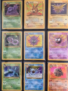 Kompletter Satz von 62 Karten Pokémon TCG Fossil Unlimited 1999 (WotC) DE - Img 4