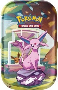 Pokémon TCG: Μίνι μεταλλικό κουτί Prismatic Evolutions - Eevee and the Eeveelutions!
