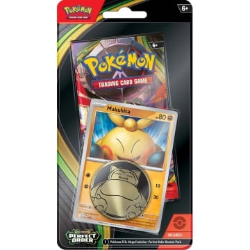 Pokémon TCG: Mega Evolution-Perfect Order Checklane Blister Makuhita